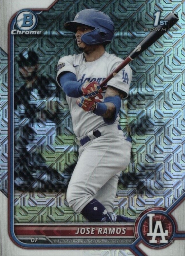 2022 Bowman Mega Box Chrome Jose Ramos #129 Baseball Card