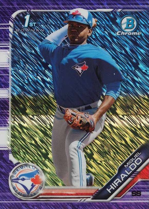 2019 Bowman Chrome Prospects Miguel Hiraldo #BCP184 Baseball Card