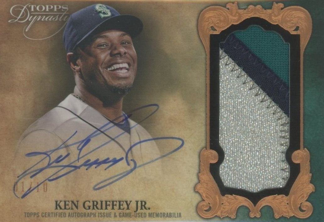 2021 Topps Dynasty Autographed Patch Ken Griffey Jr. #KGJ4 Baseball Card