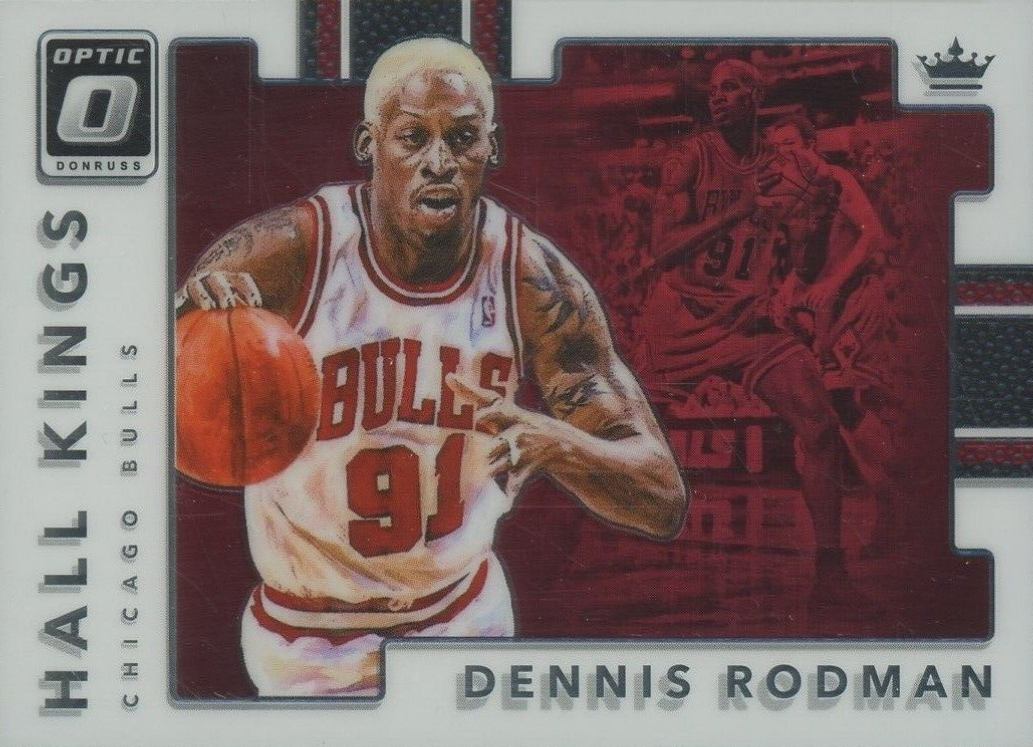 2015 Panini Donruss Optic Hall Kings Dennis Rodman #29 Basketball Card