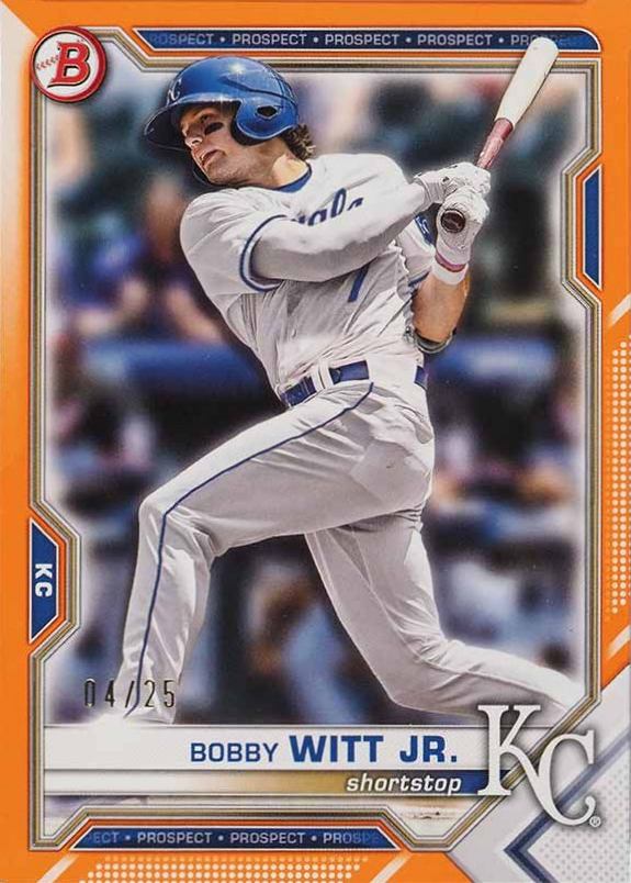 2021 Bowman Draft Bobby Witt Jr. #BD47 Baseball Card
