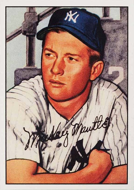 2021 Topps X Mickey Mantle Collection Mickey Mantle #4 Baseball Card