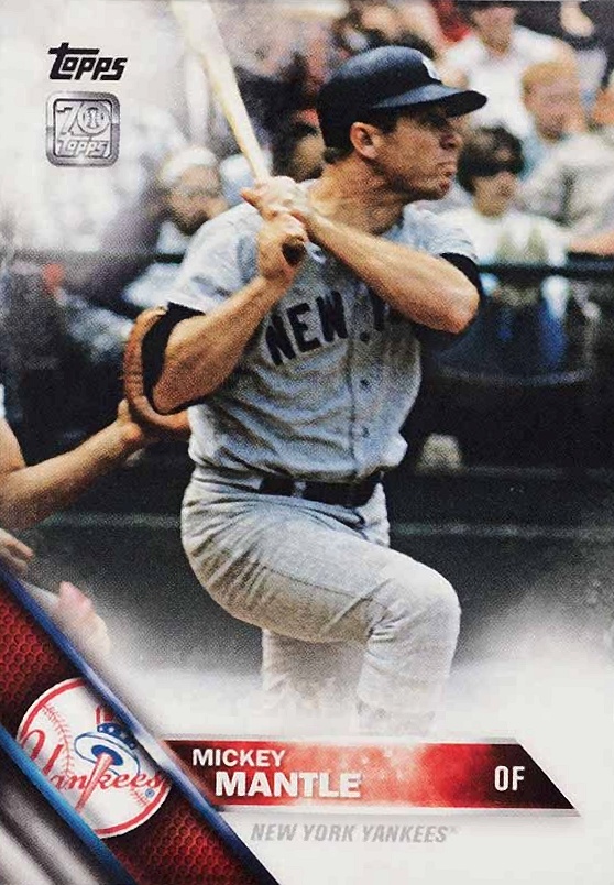 2021 Topps X Mickey Mantle Collection Mickey Mantle #45 Baseball Card