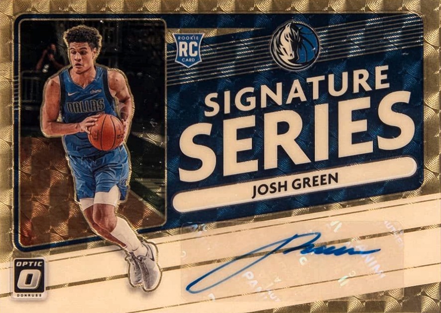 2020 Panini Donruss Optic Signature Series Josh Green #SSJGR Basketball Card
