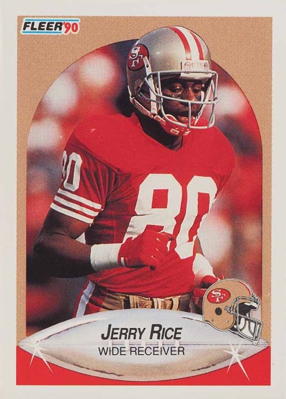 1990 Fleer Jerry Rice #13 Football Card