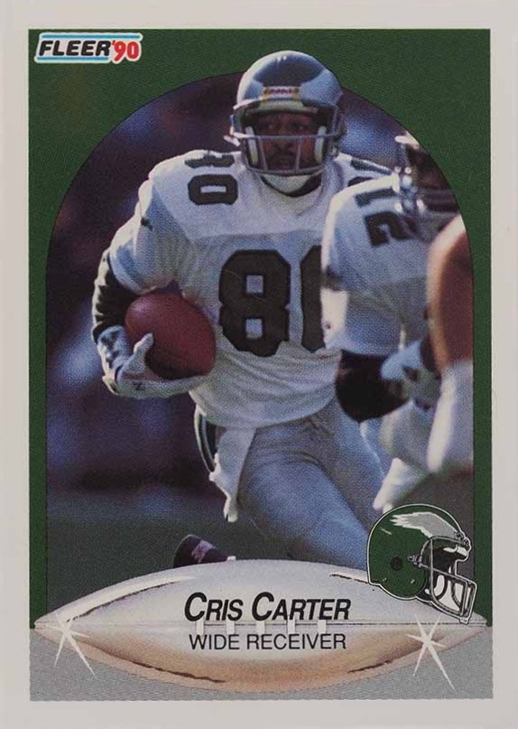 1990 Fleer Cris Carter #81 Football Card