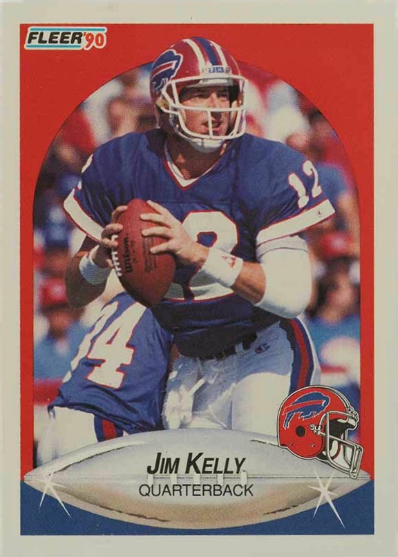 1990 Fleer Jim Kelly #113 Football Card