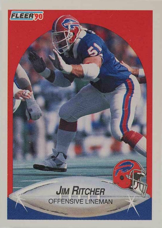 1990 Fleer Jim Ritcher #120 Football Card