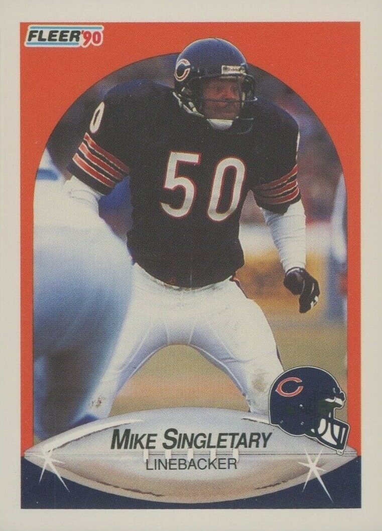 1990 Fleer Mike Singletary #299 Football Card