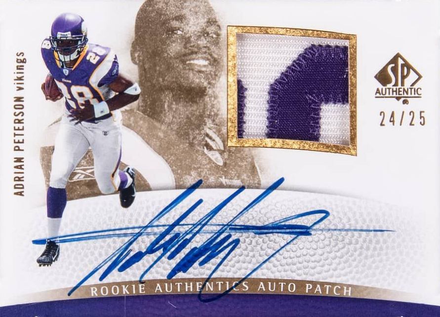 2007 SP Authentic Adrian Peterson #289 Football Card