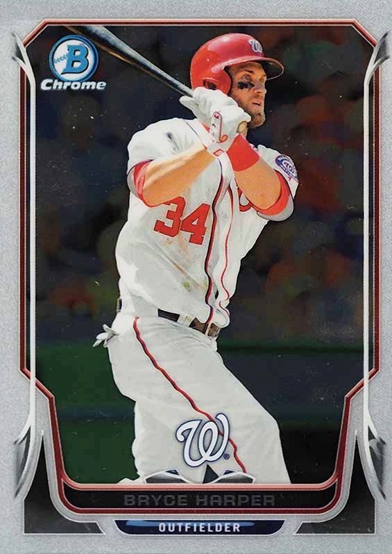 2014 Bowman Chrome Bryce Harper #175 Baseball Card
