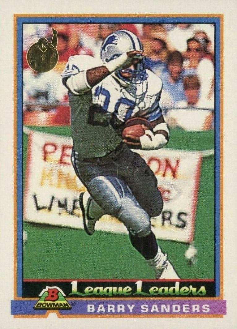 1991 Bowman Football Barry Sanders #273 Football Card