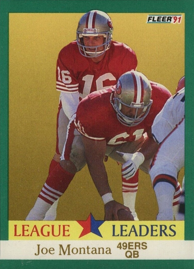 1991 Fleer Joe Montana #408 Football Card