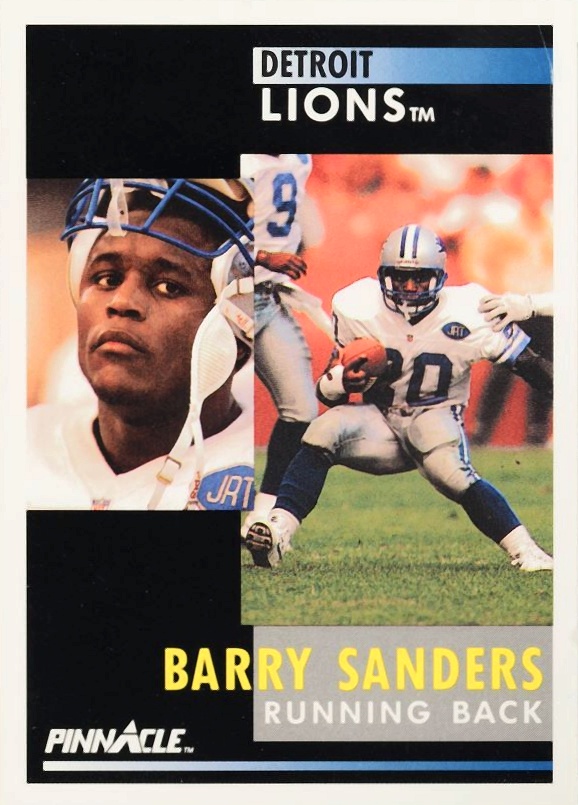 1991 Pinnacle Barry Sanders #250 Football Card