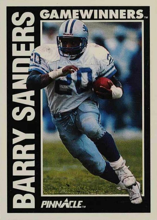 1991 Pinnacle Barry Sanders Gw #366 Football Card