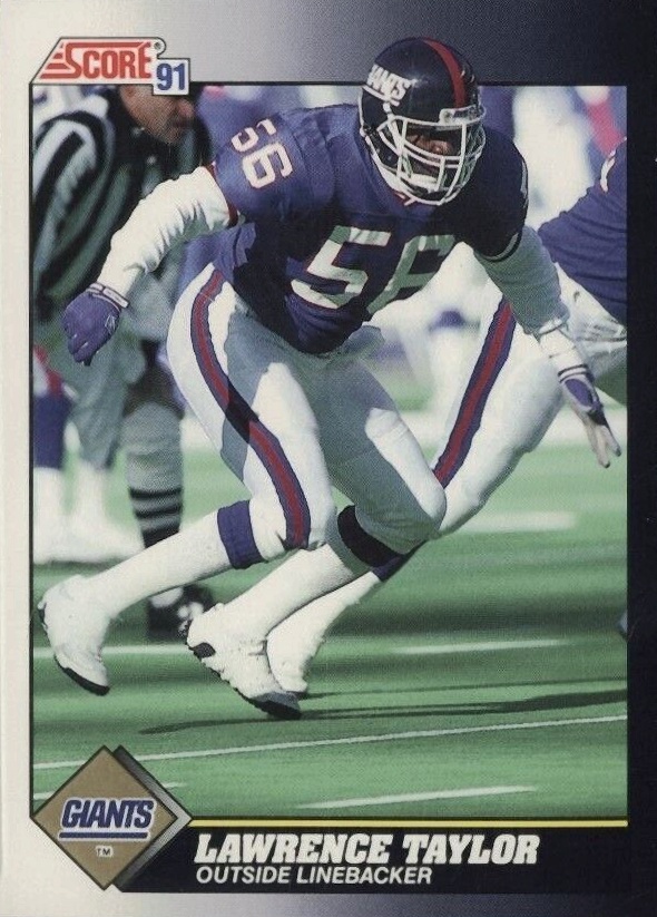 1991 Score Lawrence Taylor #529 Football Card
