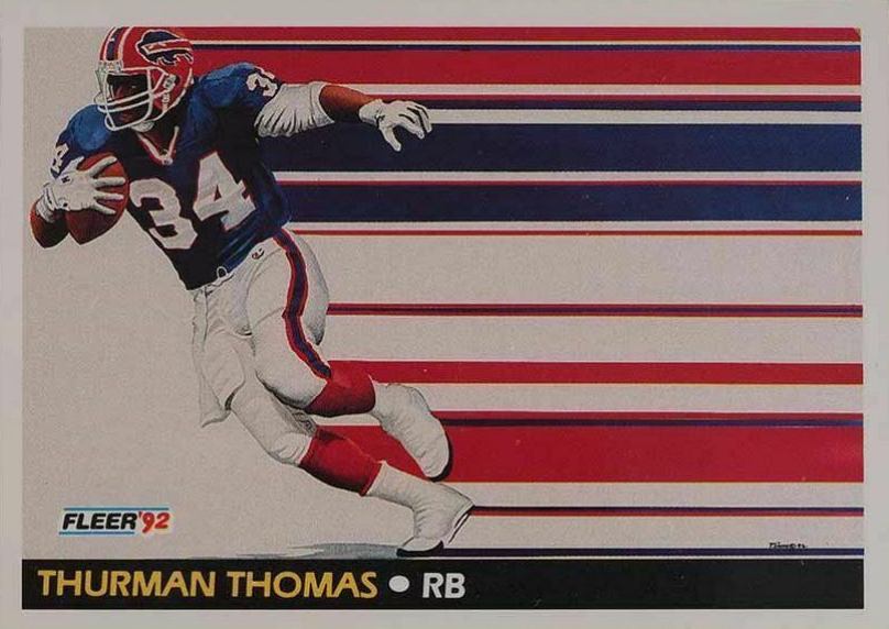 1992 Fleer Thurman Thomas Pv #476 Football Card