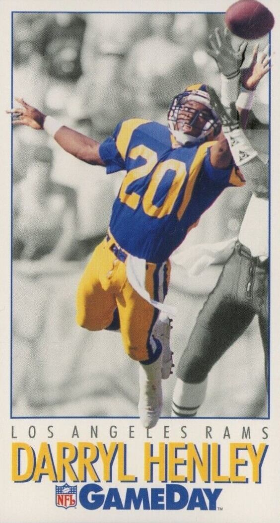 1992 Fleer GameDay Darryl Henley #388 Football Card