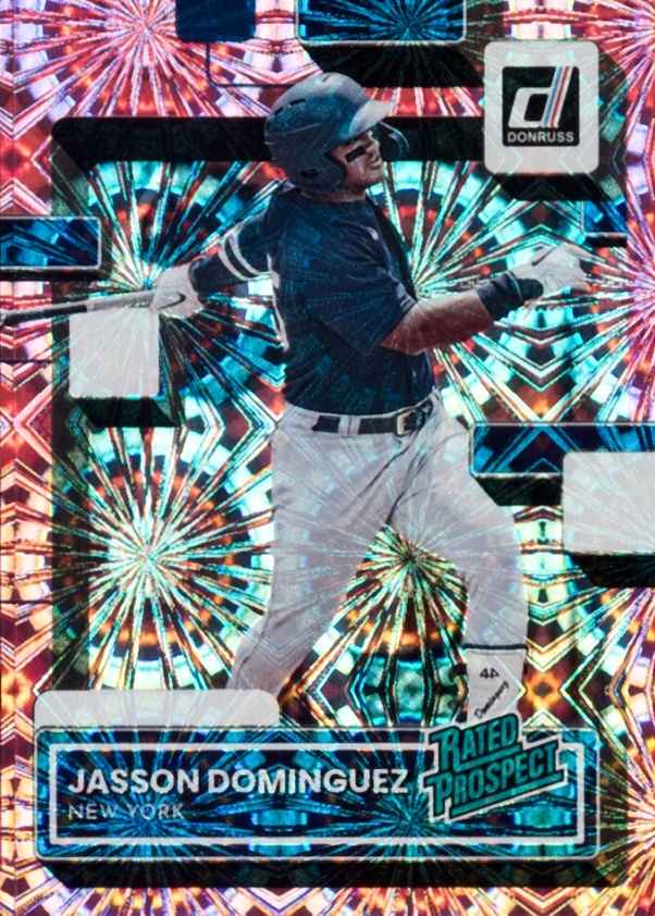 2022 Panini Donruss Rated Prospect Jasson Dominguez #RP2 Baseball Card