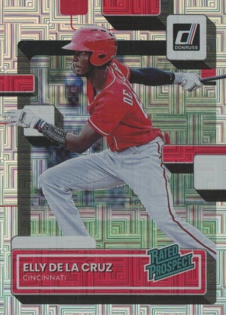 2022 Panini Donruss Rated Prospect Elly de La Cruz #RP6 Baseball Card