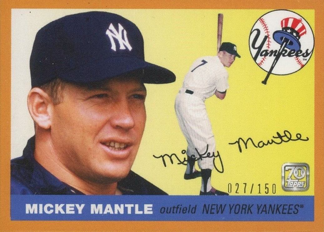 2021 Topps X Mickey Mantle Collection Mickey Mantle #9 Baseball Card