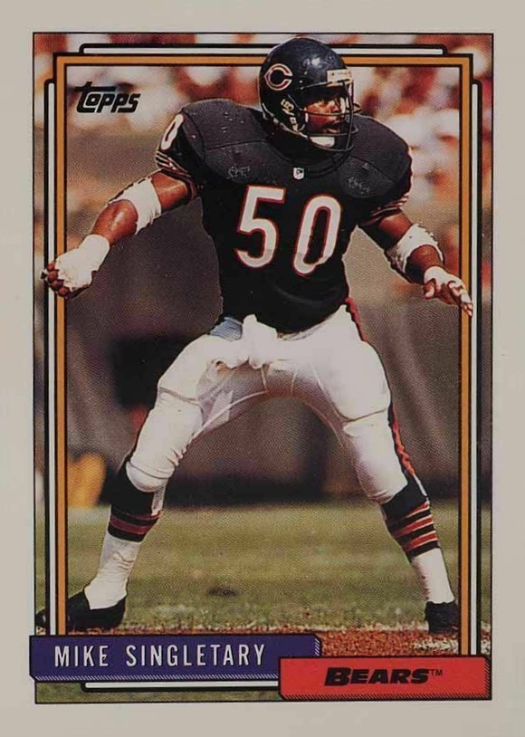 1992 Topps Mike Singletary #687 Football Card