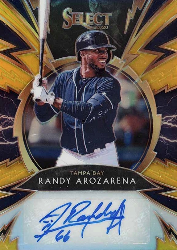 2020 Panini Select Sparks Signatures Randy Arozarena #SSRA Baseball Card
