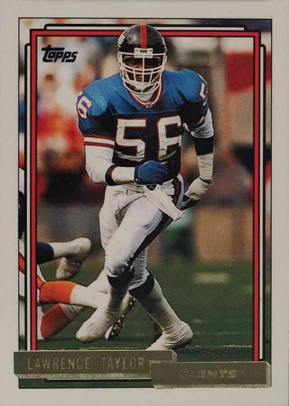 1992 Topps Gold Lawrence Taylor #756 Football Card