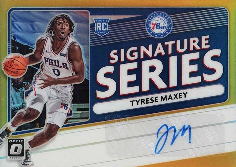 2020 Panini Donruss Optic Signature Series Tyrese Maxey #SSTYM Basketball Card