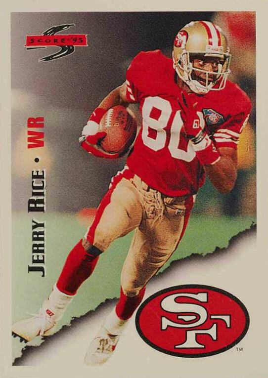 1995 Score Jerry Rice #3 Football Card