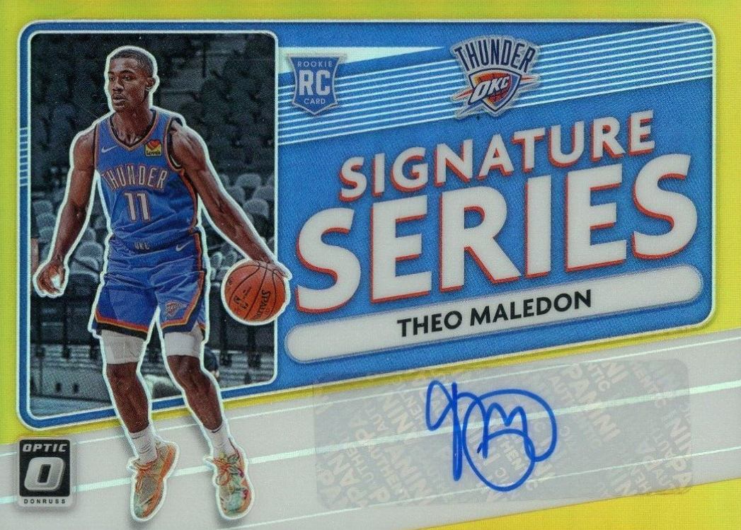 2020 Panini Donruss Optic Signature Series Theo Maledon #SSTHM Basketball Card