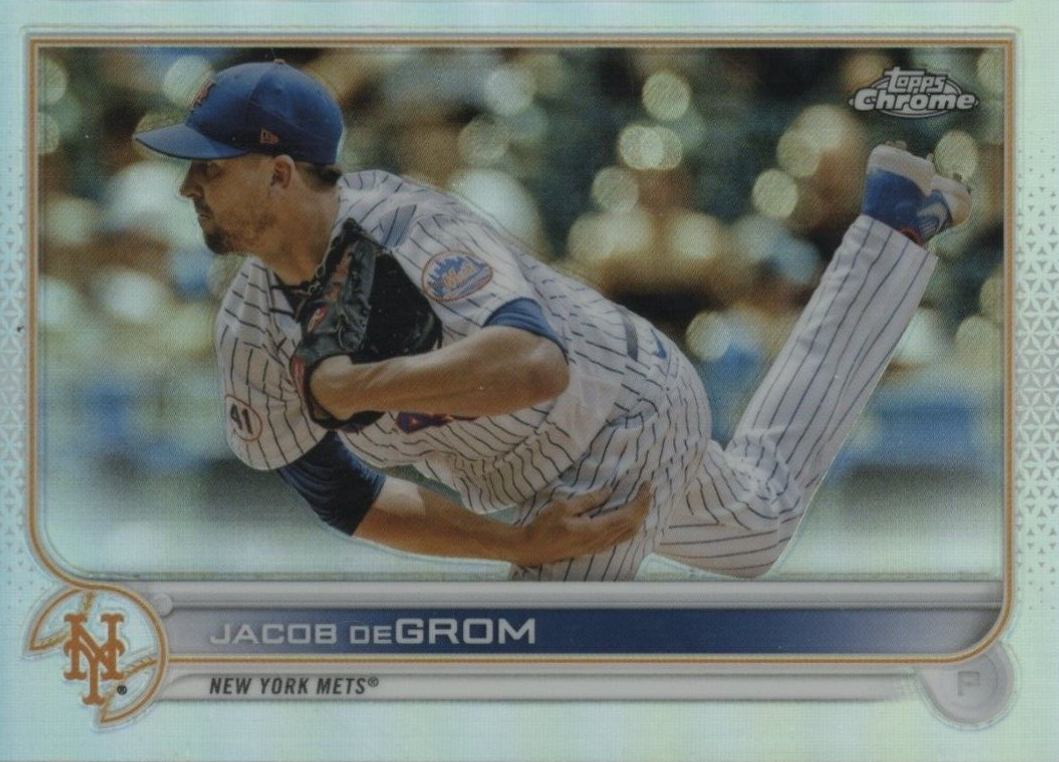 2022 Topps Chrome Jacob DeGrom #125 Baseball Card