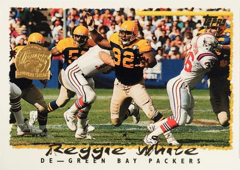 1995 Topps Reggie White #180 Football Card