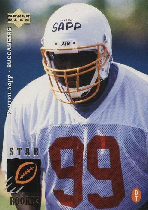 1995 Upper Deck Warren Sapp #12 Football Card