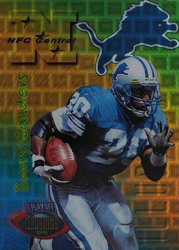 1996 Playoff Illusions Barry Sanders #70 Football Card