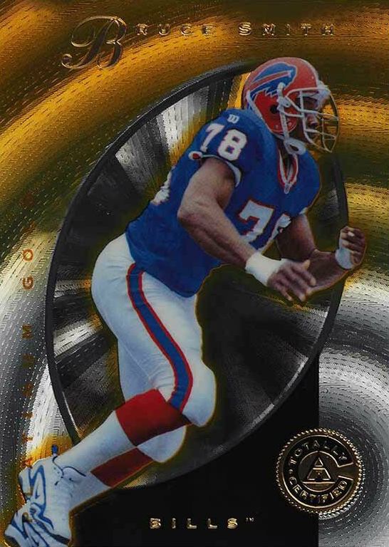 1997 Pinnacle Totally Certified Bruce Smith #50 Football Card