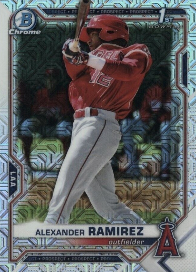 2021 Bowman Mega Box Chrome Alexander Ramirez #BCP145 Baseball Card