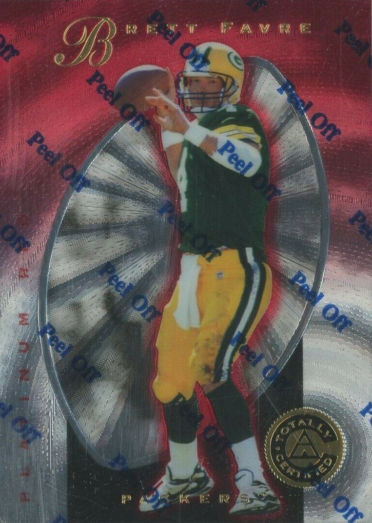 1997 Pinnacle Totally Certified Brett Favre #3 Football Card