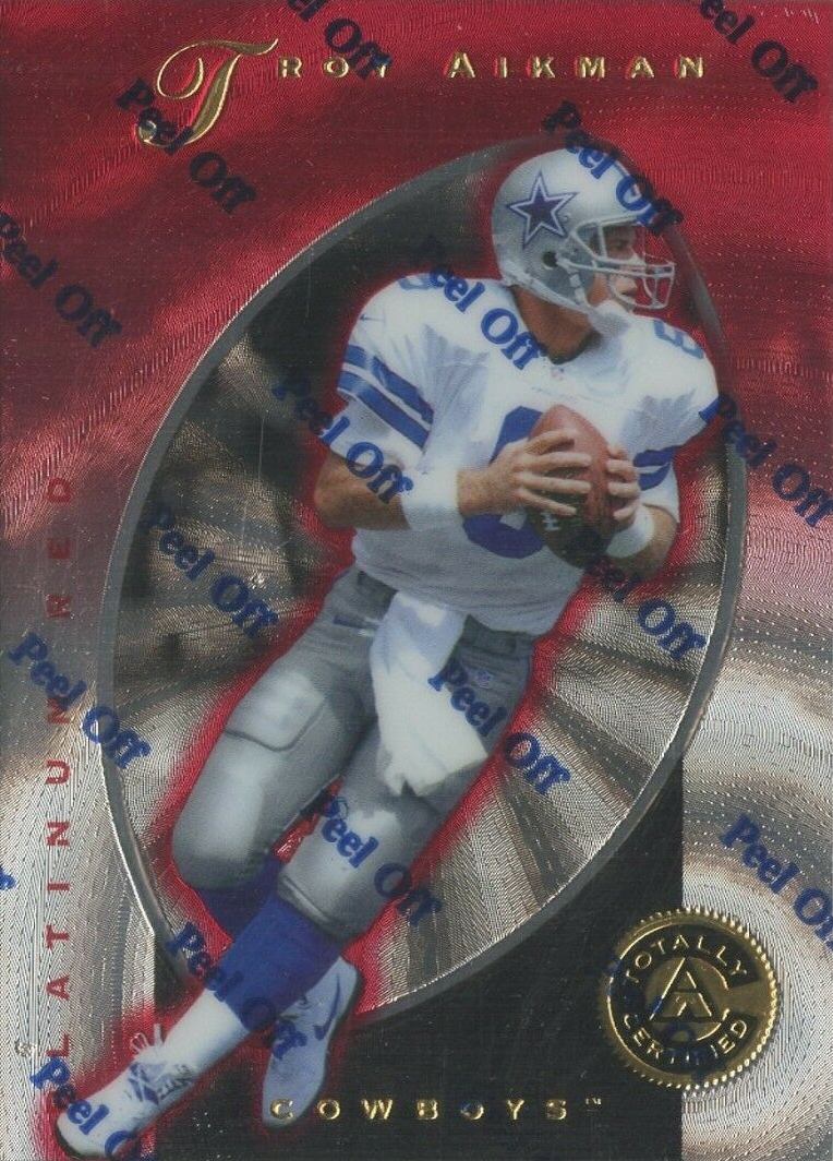 1997 Pinnacle Totally Certified Troy Aikman #6 Football Card