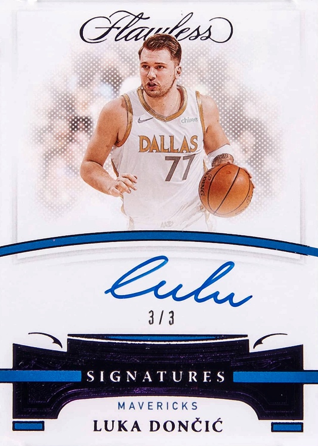 2020 Panini Flawless Flawless Autographs Luka Doncic #AUTLUK Basketball Card