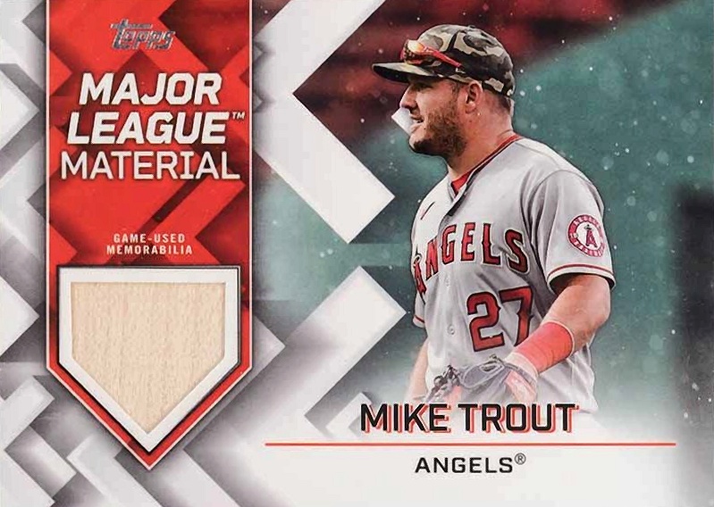 2022 Topps Major League Material Mike Trout #MLMMT Baseball Card