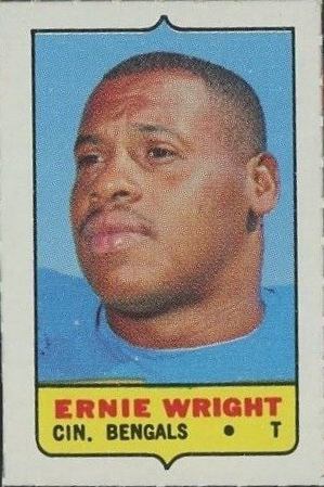 1969 Topps Four in One Single Ernie Wright # Football Card