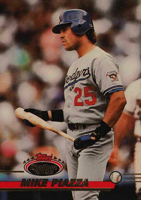 1993 Stadium Club Mike Piazza #585 Baseball Card