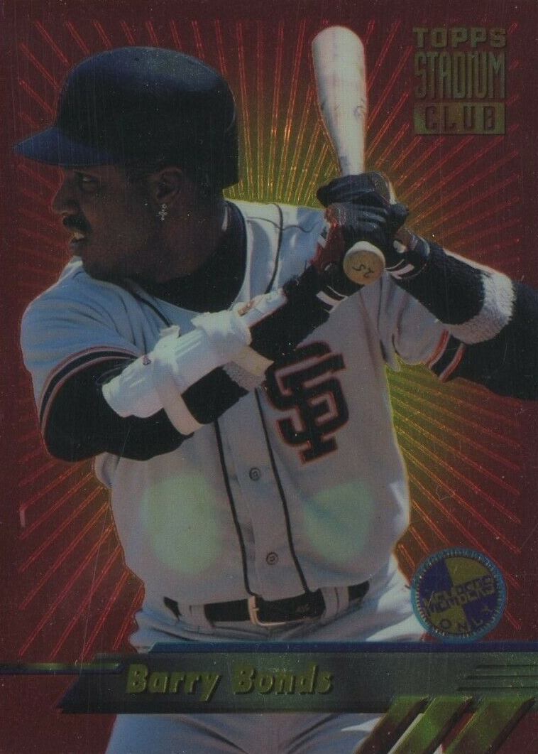 1994 Stadium Club Finest Barry Bonds #3 Baseball Card