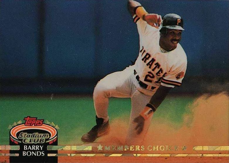 1992 Stadium Club Barry Bonds #604 Baseball Card