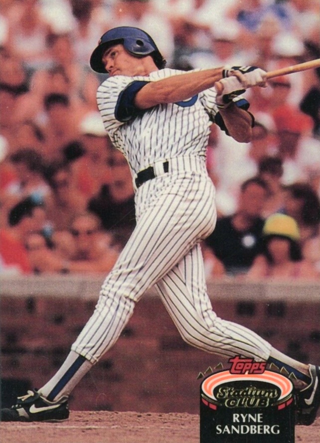 1992 Stadium Club Ryne Sandberg #50 Baseball Card