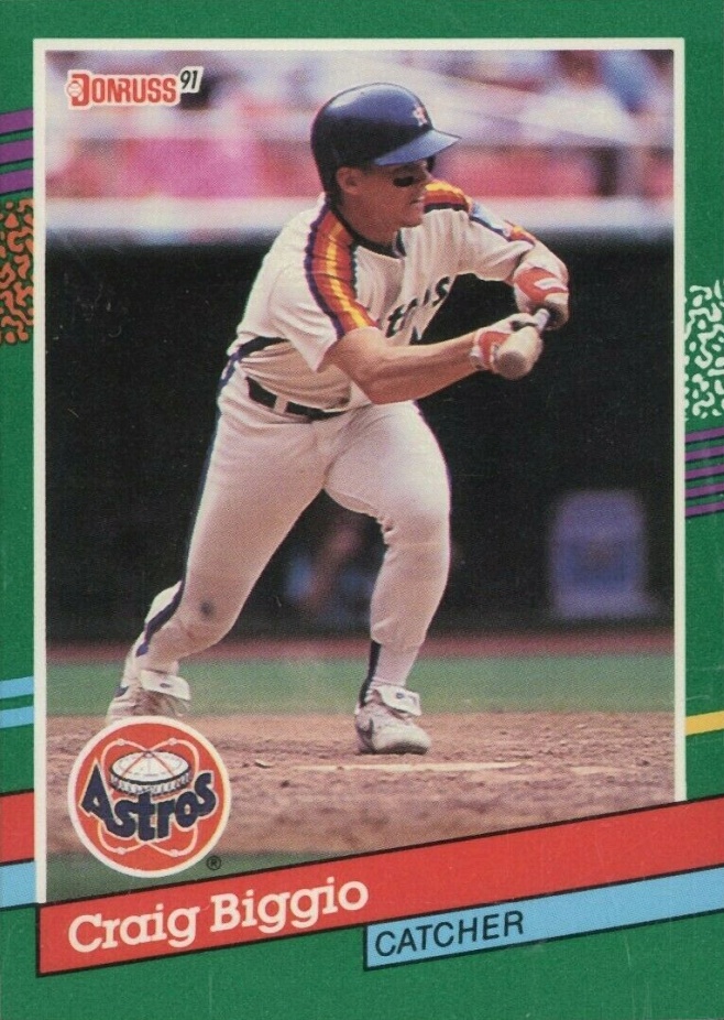 1991 Donruss Craig Biggio #595 Baseball Card