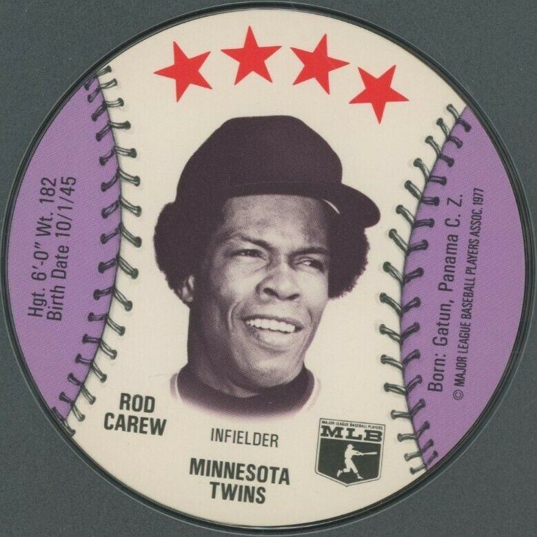 1977 Detroit Caesars Discs Rod Carew # Baseball Card