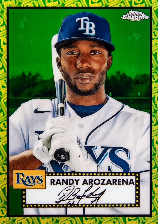 2021 Topps Chrome Platinum Anniversary Randy Arozarena #323 Baseball Card