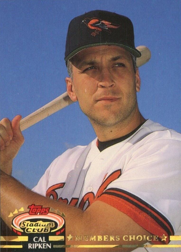 1992 Stadium Club Cal Ripken Jr. #595 Baseball Card